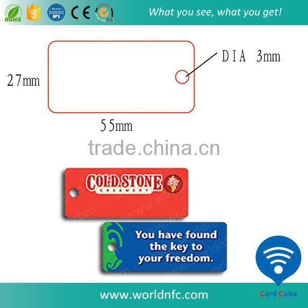 Customized CMYK Printing Plastic PVC Luggage Tag