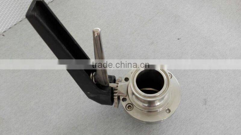Stainless steel china suppliers sanitary butterfly valve