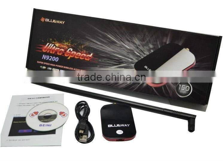 USB WiFi Adapter wireless lan card 150Mbps with wifi antenna 9dbi Wifi Decoder free internet High power Long Range