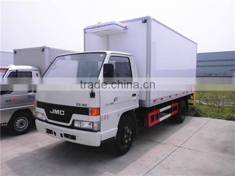 Hot sale JMC 5ton refrigerated cold room van truck