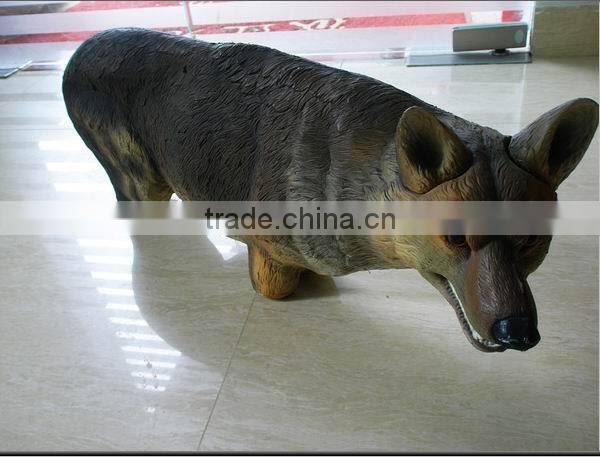 wholesale HDPE plastic hound dog, plastic hunting dog,decoration.