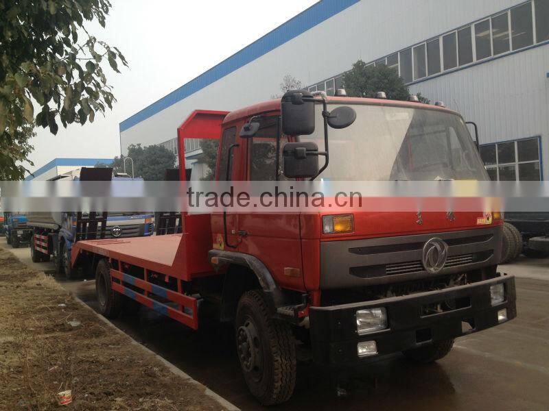 Dongfeng 4*2 low bed truck,bulldozer transport truck,bulldozer carrying truck