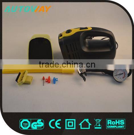 2 in 1 wet and dry car vacuum cleaner with air pump