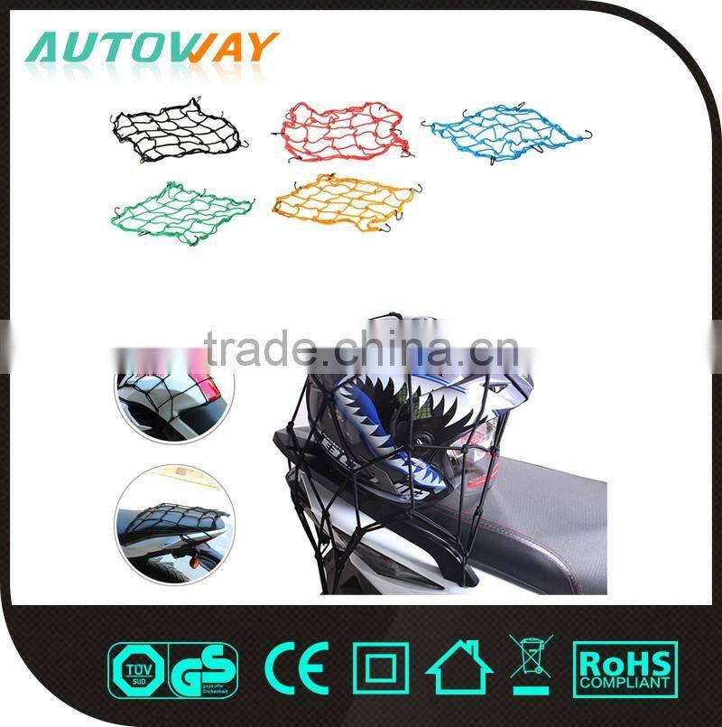 Elastic Motorcycle Luggage Net with plastic hooks Cargo Nets Bungee Cord Net