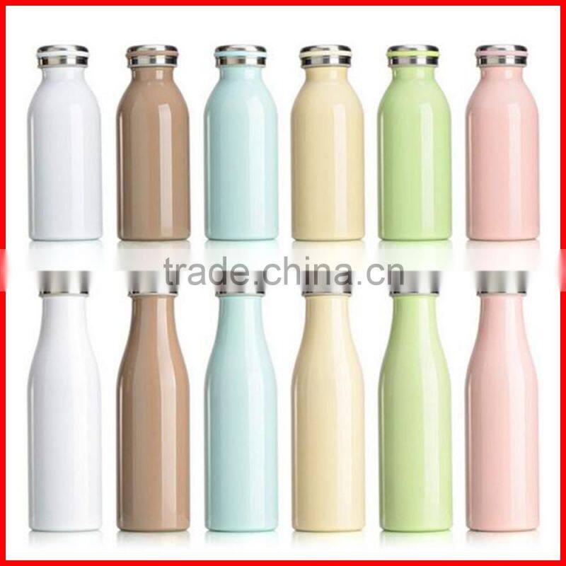 LOGO customized Stainless steel 304 wholesale Ms& children gift Milk bottle thermos flask vacuum cup