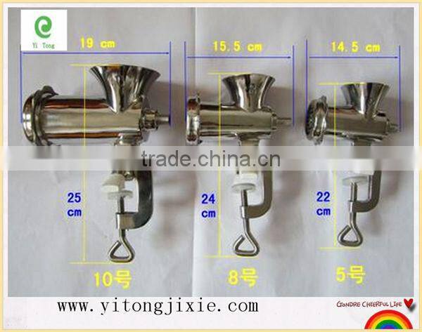 Cheap Price China factory manufacturer home use manual meat grinder with wheel