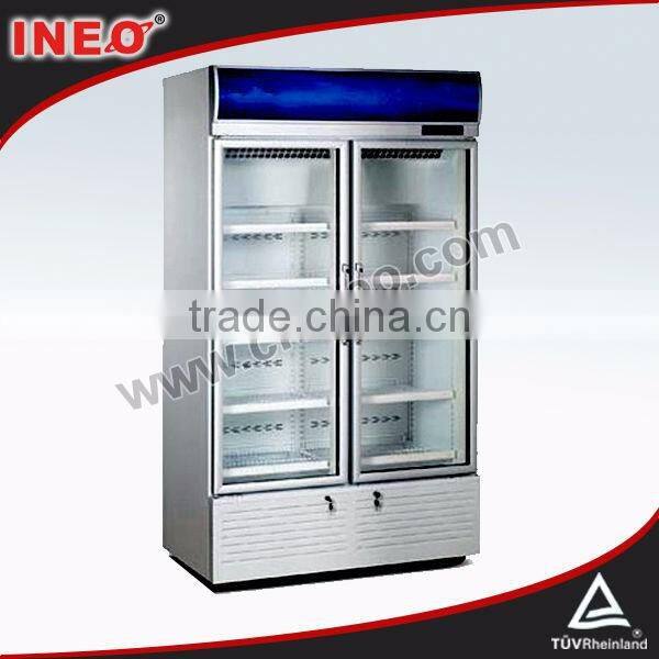 Upright Glass Door refrigerator sharp/red bull refrigerator