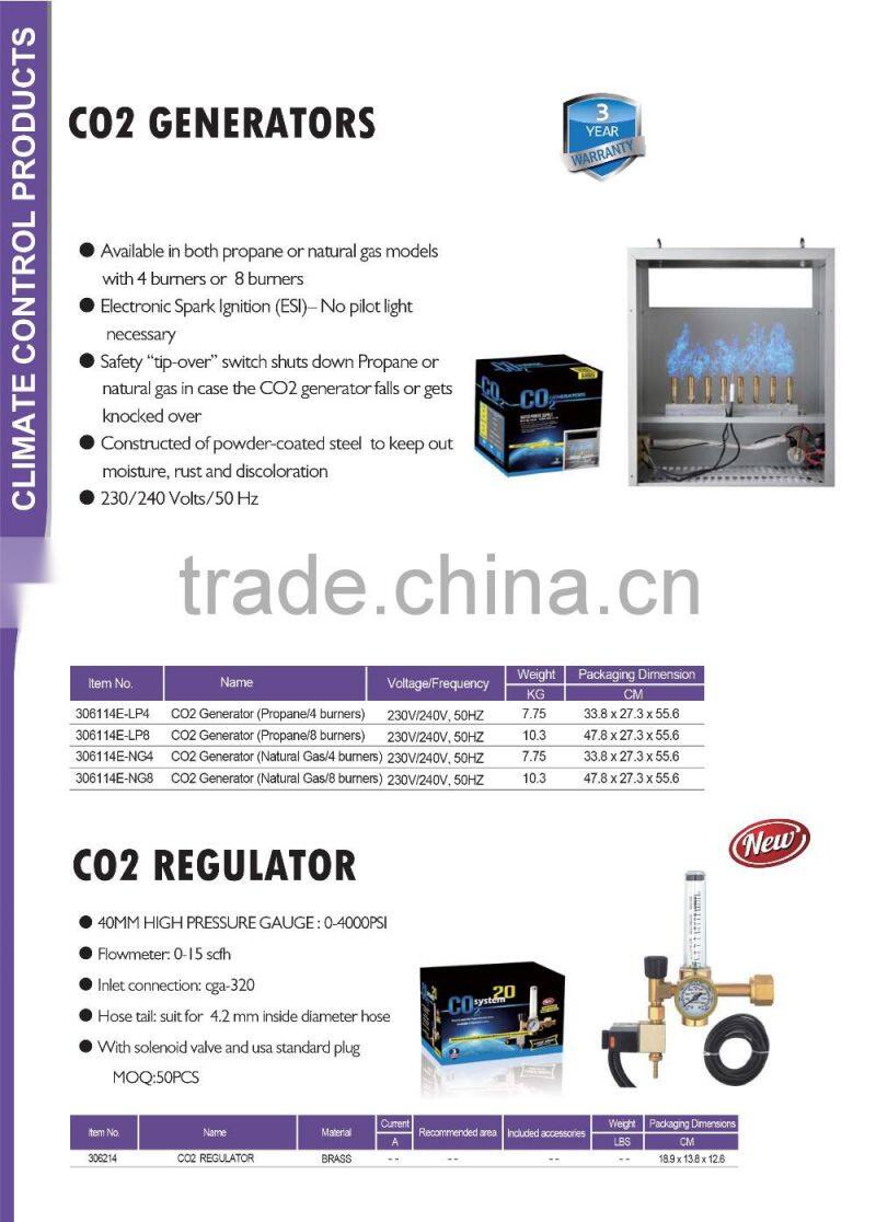 Propane or Natural Gas Dual Modes 4 or 8 Burners Carbon Dioxide co2 Generator