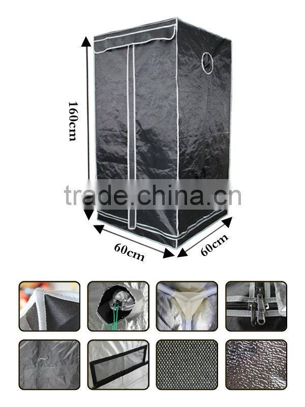 2'x2'x5.2' (60x60x160) Portable Dark Room Mylar Grow Tent