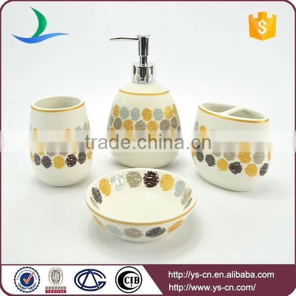 4pcs stoneware hotel accessories for bath