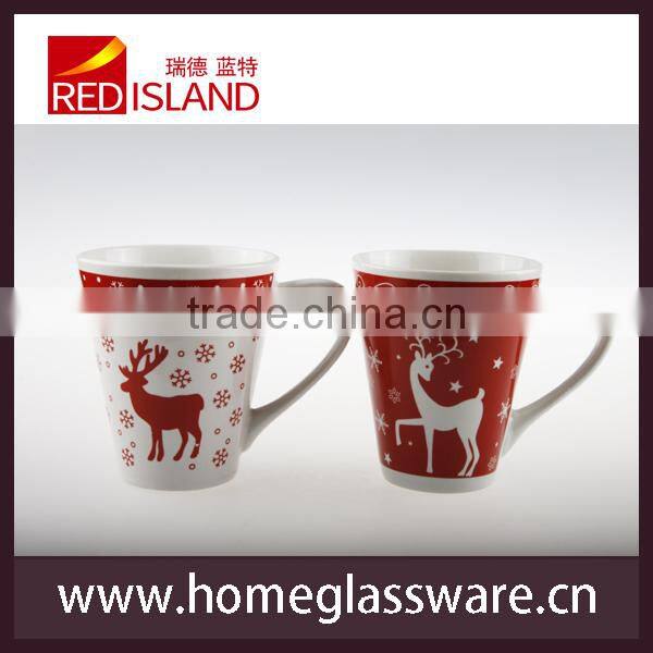 250ml Christmas ceramic mug for gift