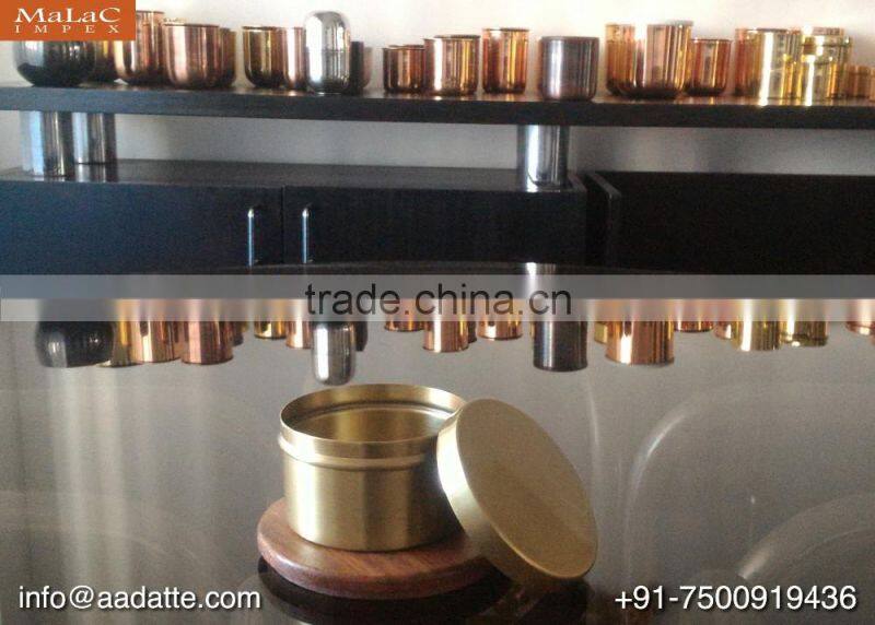 Custom made private label candle holder candle jar with lid