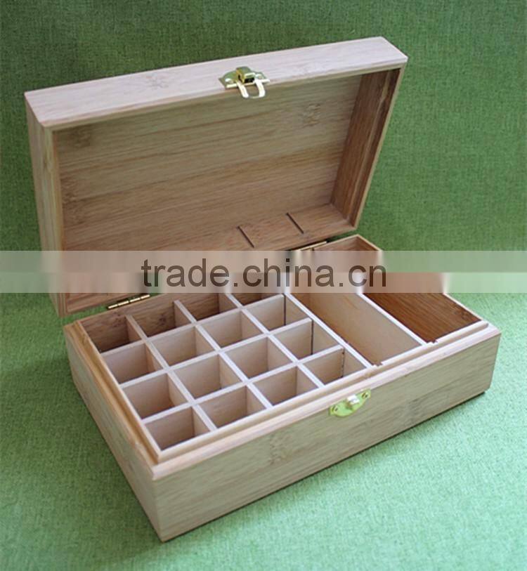 small fancy pine wooden empty gift box for Essential oil