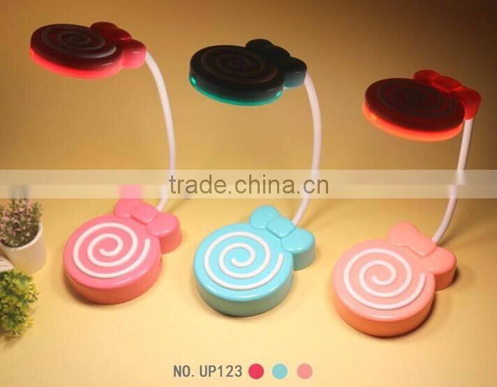 Cute Lollypop Shape Table Lamp With Touch Sensor, USD Charge LED Night Light For Study