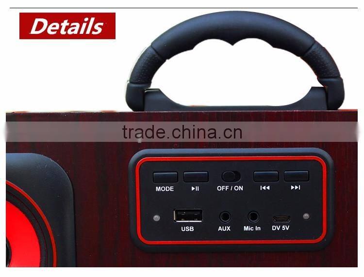 2017 Hot Cube Ratro Loudspeaker, High Fidelity 3D Sound Quality Dual Speaker Stereo Bluetooth Speaker With Microphone TF Card
