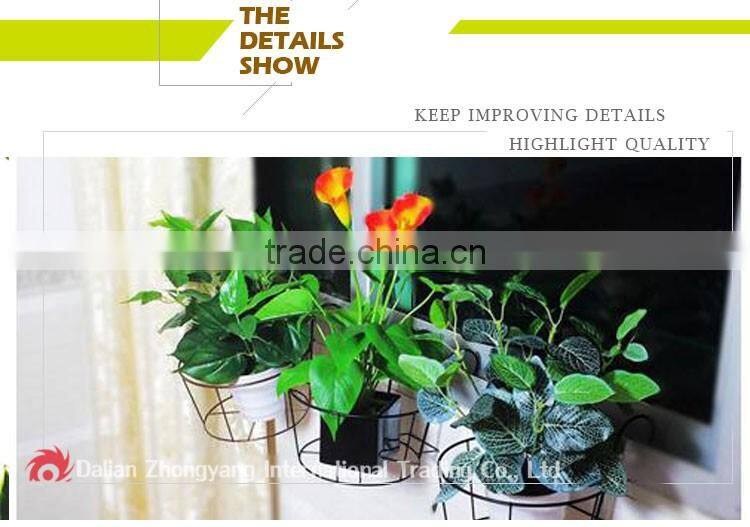 home decoration hanging basket modern metal folding plant stand
