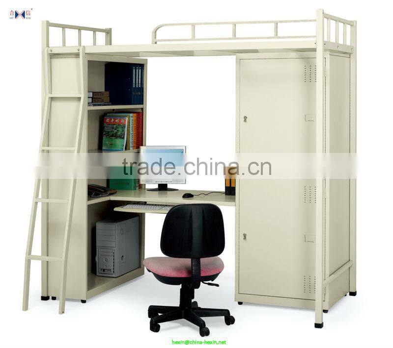 Hot sale good quality cheap pipe school/labour/mlitary drawer bunk steel bed