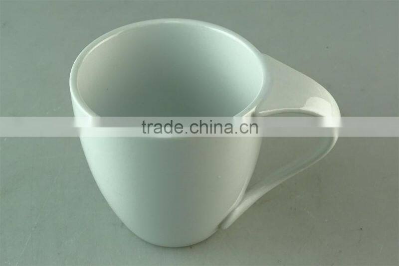 for 2016 white ceramic 400ml coffee cup porcelain coffee mug for hotel use