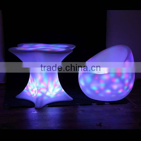 popular Plastic Material plastic led chairs with arms