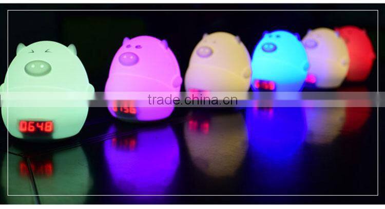 decoration lighting alarm toy nightlight for kids animal led lamp
