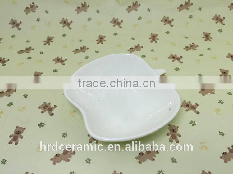 Stocked apple shape Porcelain food dish/soap dish/salad bowl