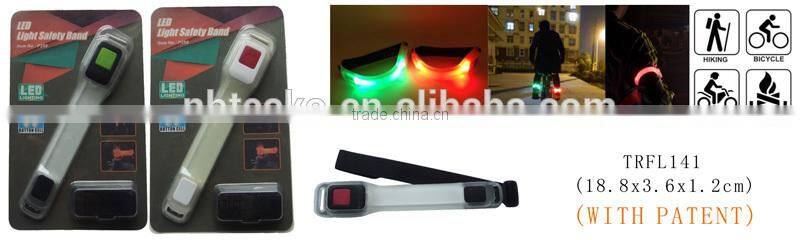 Promotional LED light safety band/reflective sports LED armband/Bicycle flashlight light ankle band