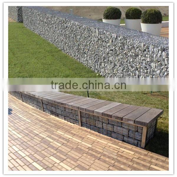 Gabion Basket Stone for decoration wall and defend flood Stone Cage mesh