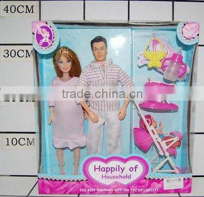 vinyl family doll set