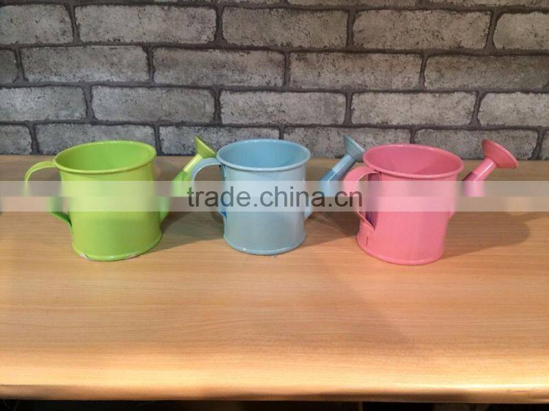 Decorative Mini Metal Wedding Christmas Party Watering Can Tin Pails