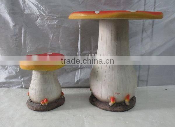 Beautiful mushroom shape fiberglass garden chair