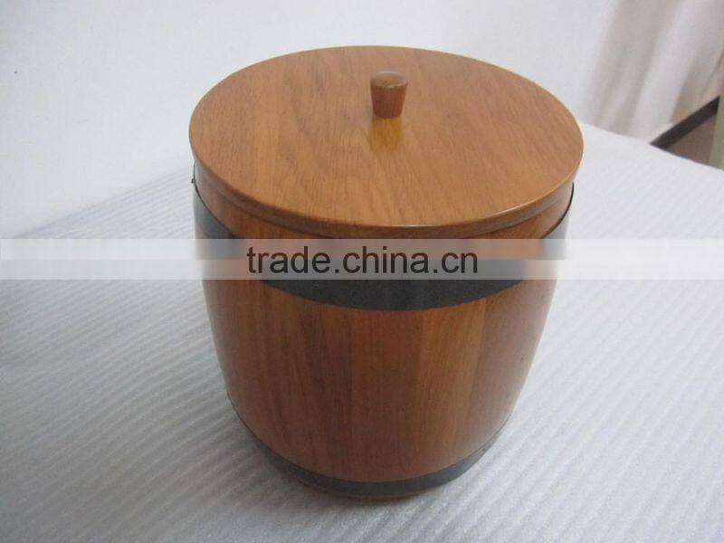 Antique wholesale wooden bucket ice bucket for beer