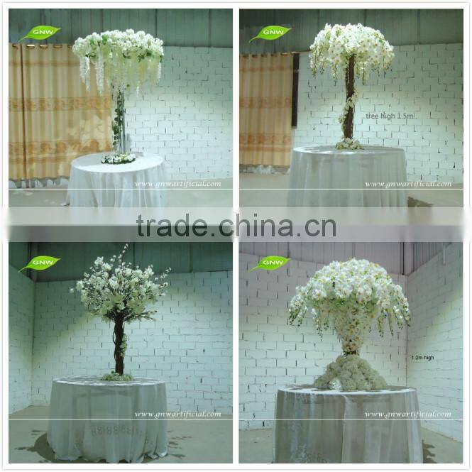 GNW FLW1508009 stage decoration pink and purple artificial engagement flower wall wholesale