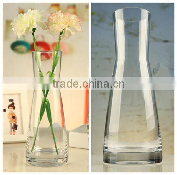 Wholesale glass flower vase tall slim vase