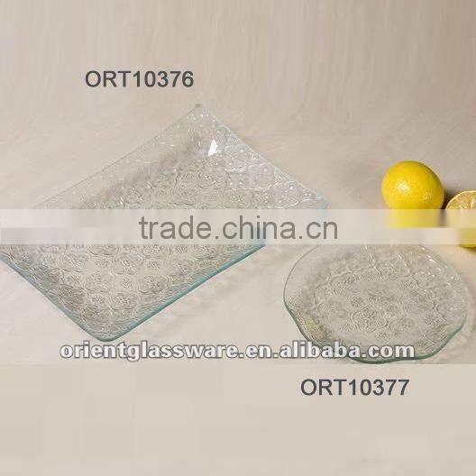 fancy glass plate