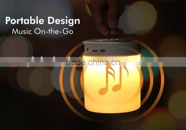 High Quality Music Mini Portable bluetooth speaker with LED Lamp