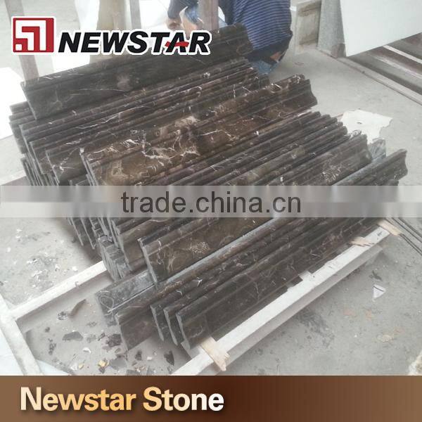 Natural Stone Marble Brown Skirting Board