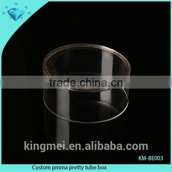 New design golden acrylic packing box for promotion sales