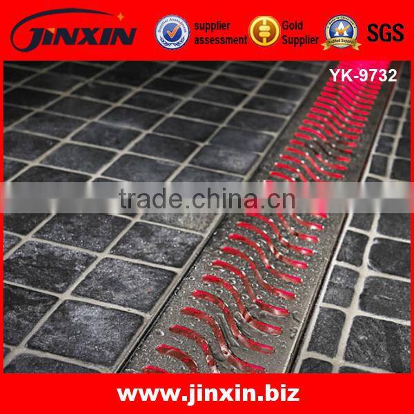 long square stainless steel shower floor drain