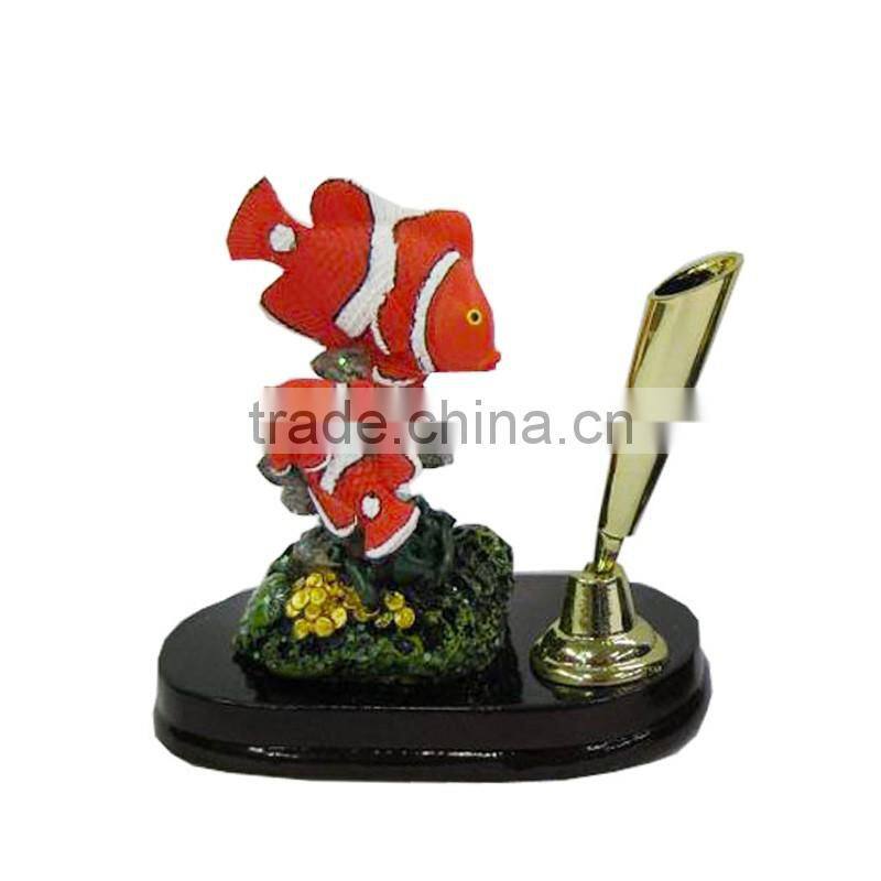 polyresin souvenir desk pen holder