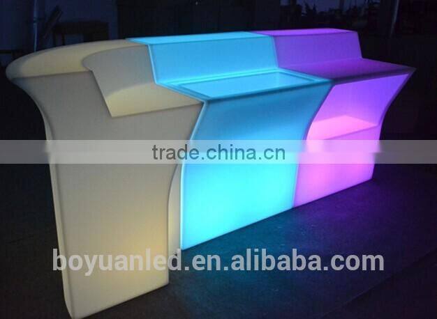 Rechargeable top quality led bar table/disco straight bar counter