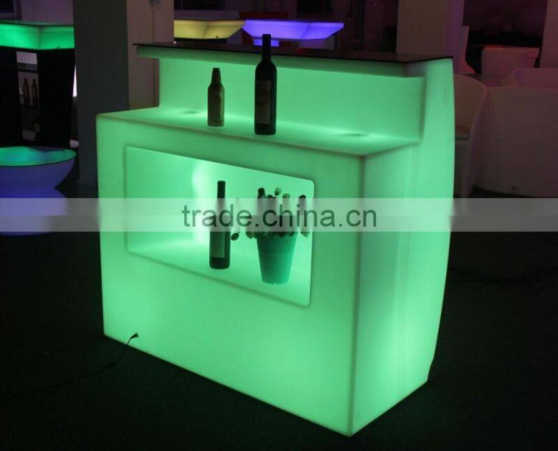 PE night club lighted led bar furniture bar counters design
