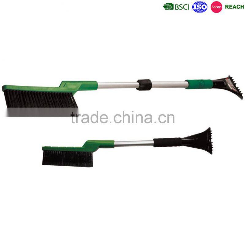 extendable car snow brush scraper with foam grip