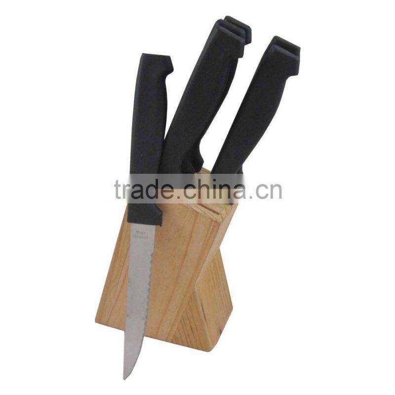 6pcs Plastic Handle Stainless Steel Steak Knife