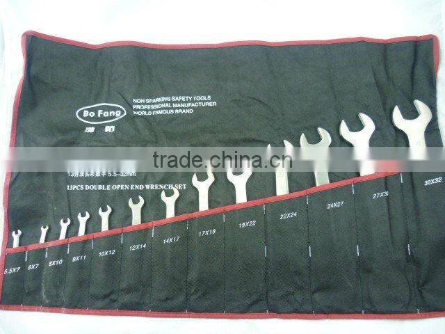 8*10~30*32mm Double Open End Wrench 13pcs D/E Open Spanner Open Jaw