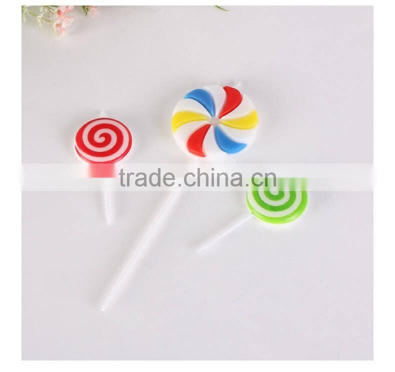 Colourful Lollipop Happy Birthday Candle for Children
