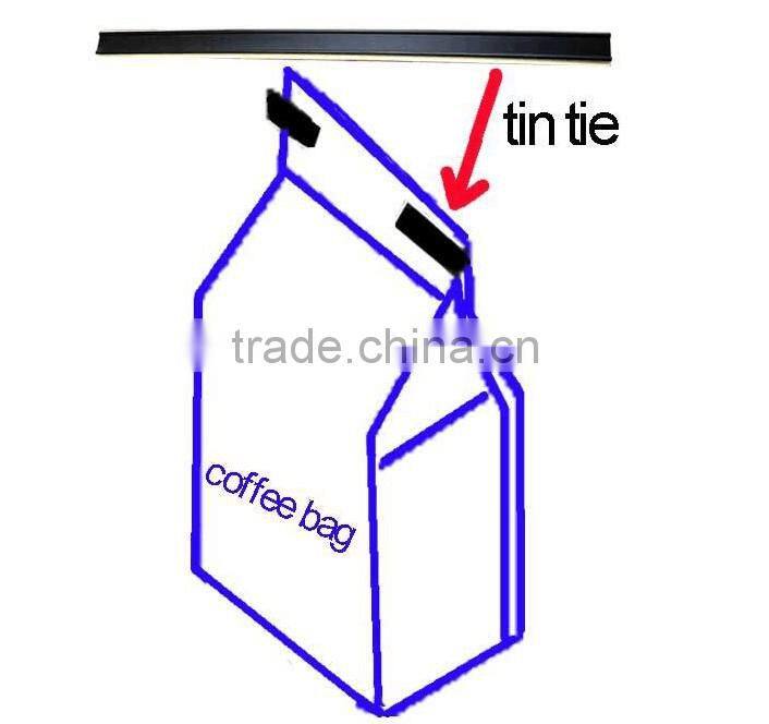 hot sell coffee bag with tin tie made in China