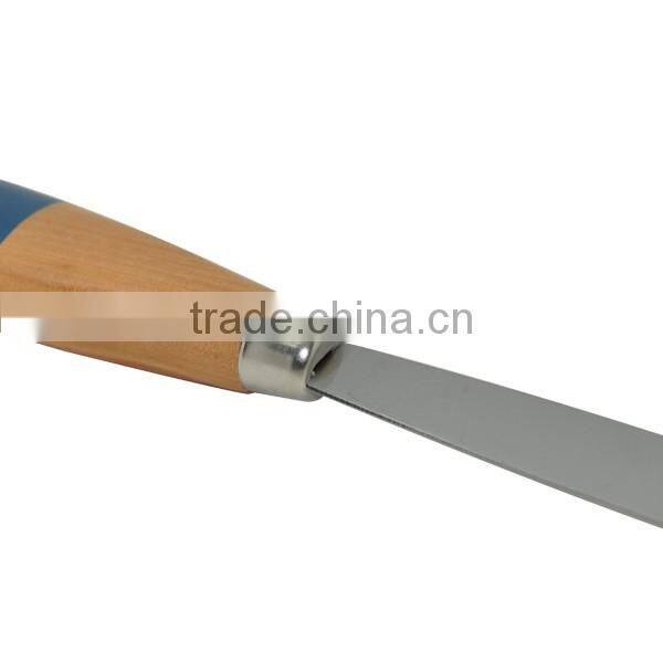 20mm blue head wooden handle carbon steel blade putty knife scraper