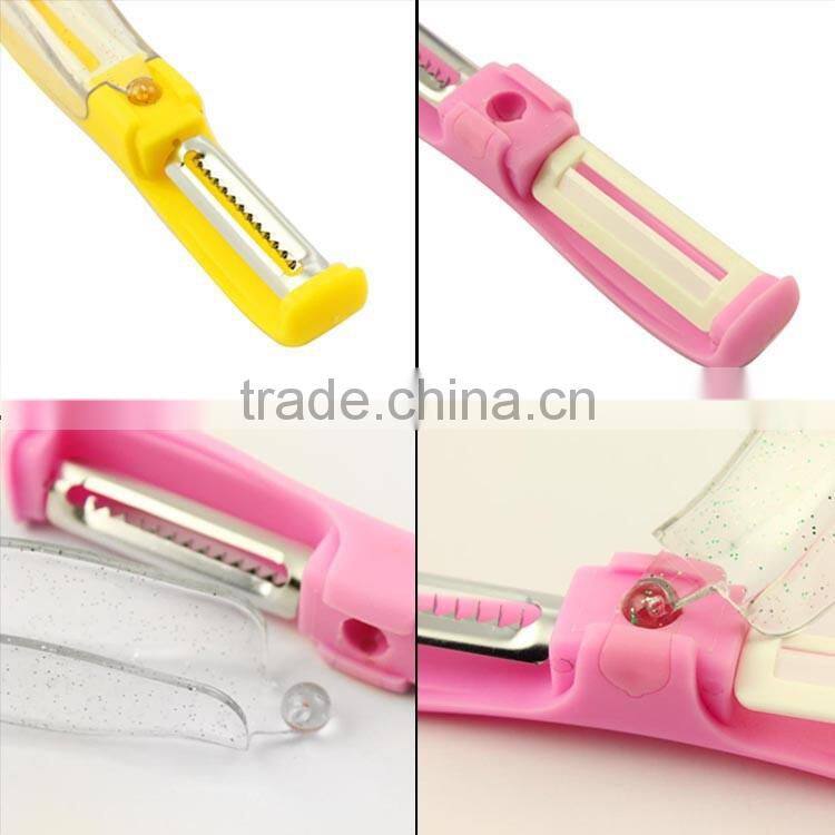 ZY-N3001 kitchen gadgets multi functional double head vegetable peeler