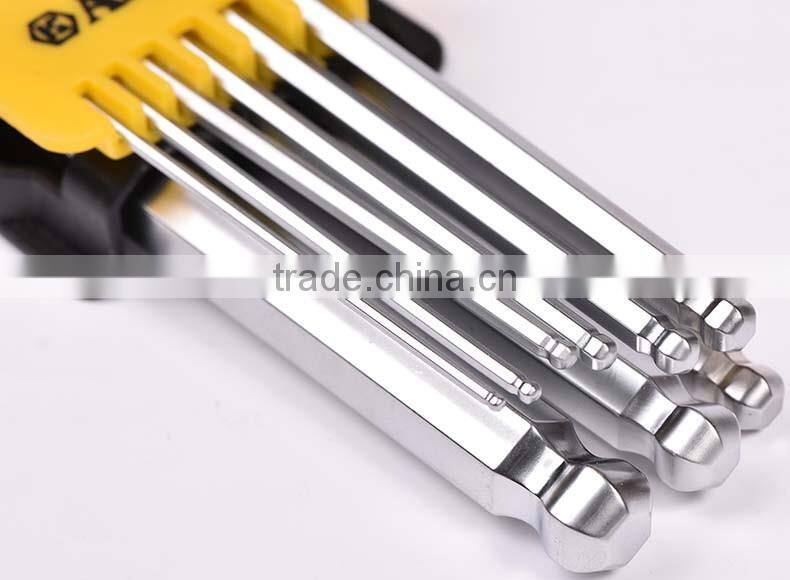AK-7402 professional grade S2 steel hex key
