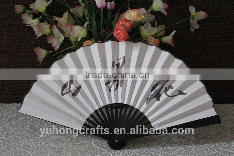 Personalized cloth folding fans with bamboo ribs